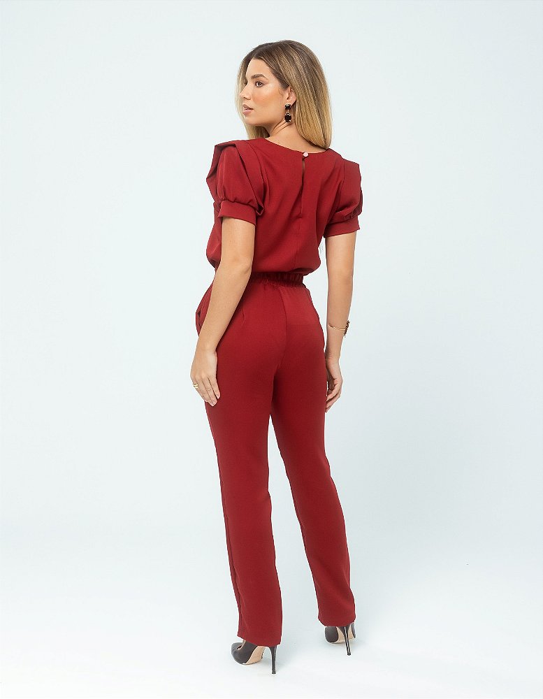 Scrub Feminino Sarah Bordô — foto 3