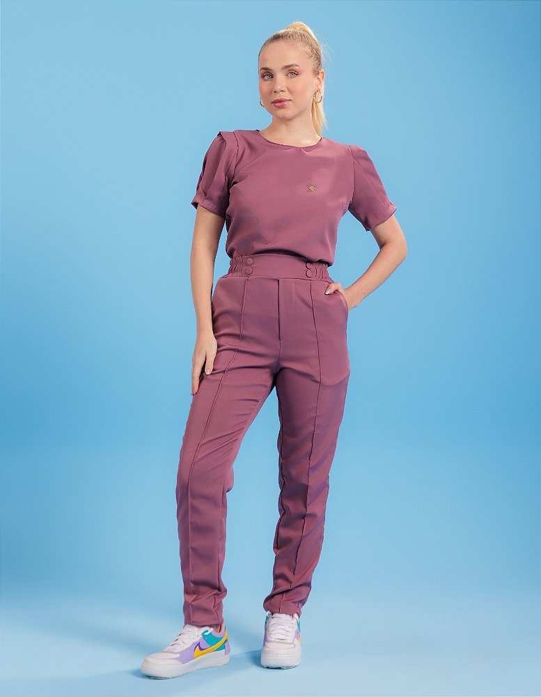 Scrub Feminino Selena Lilás Mulberry — foto 2