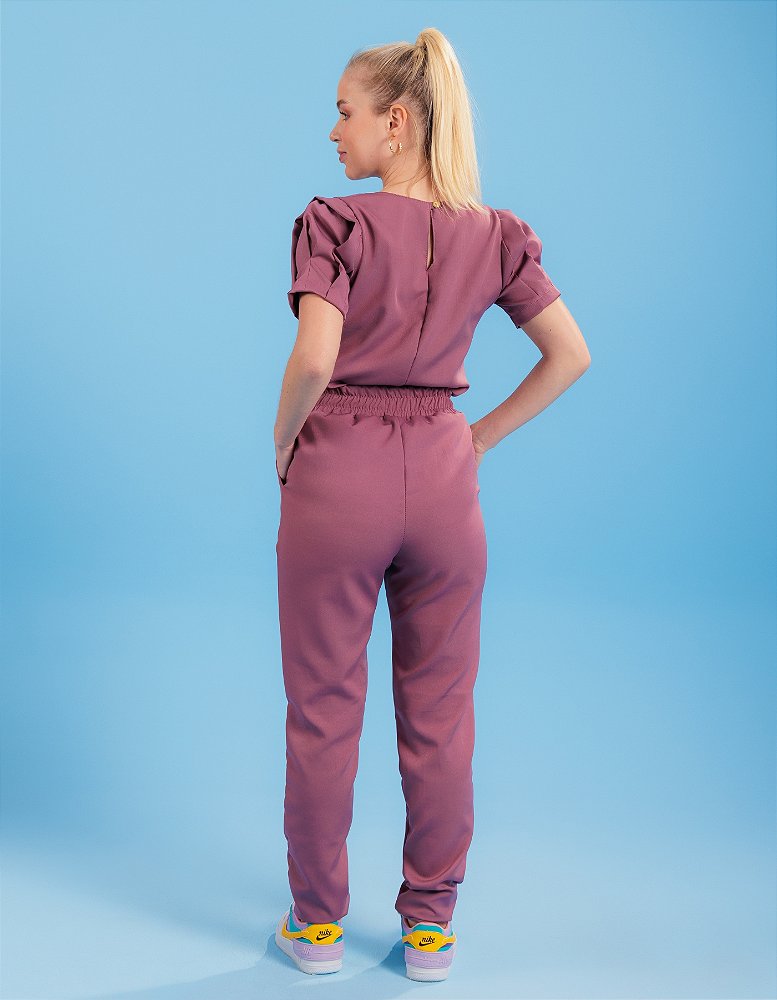 Scrub Feminino Selena Lilás Mulberry — foto 4