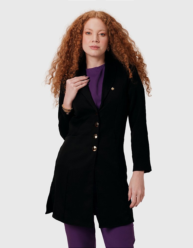 Jaleco Feminino Mia Preto — foto 1