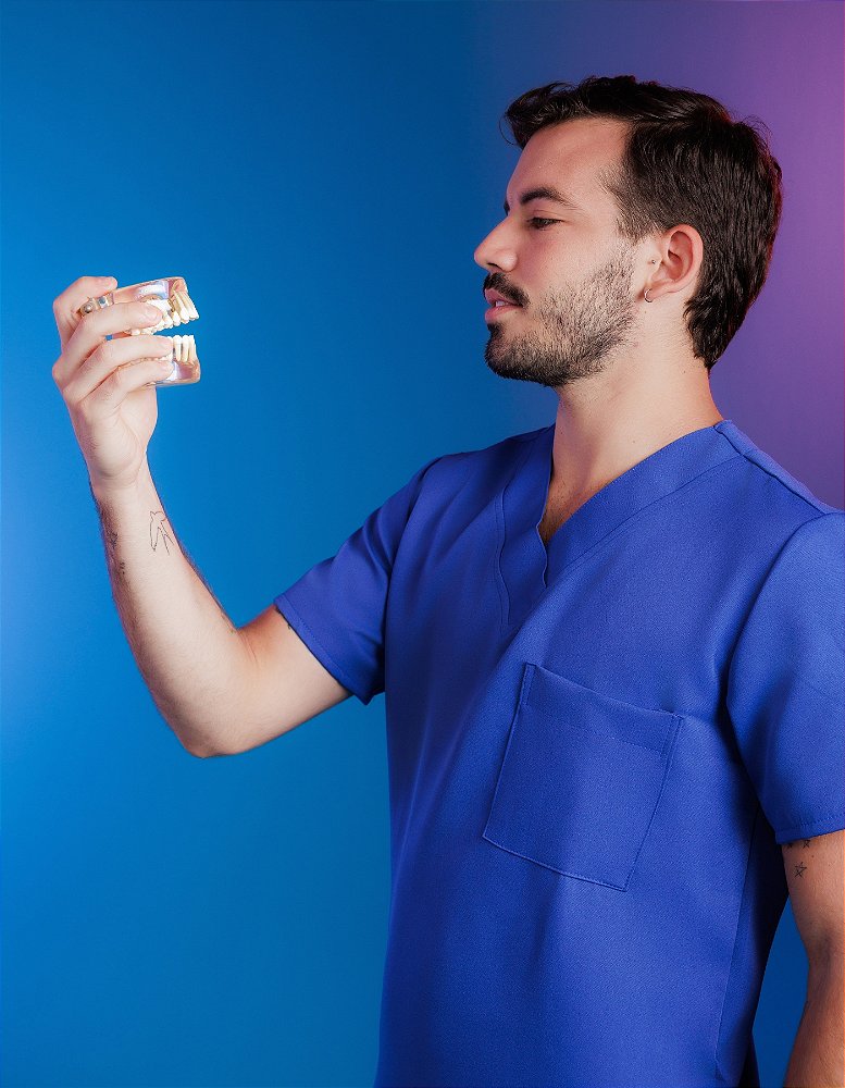 Scrub Masculino Arthur Azul Royal — foto 4