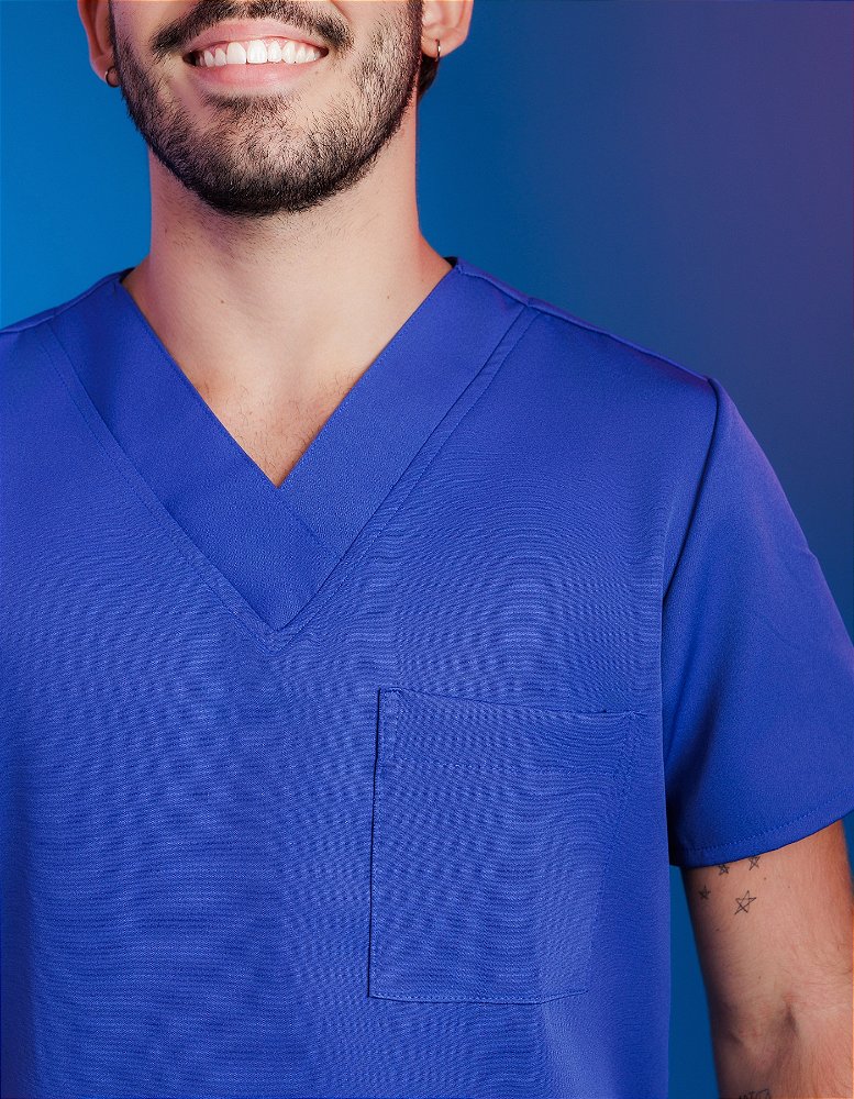 Scrub Masculino Arthur Azul Royal — foto 5