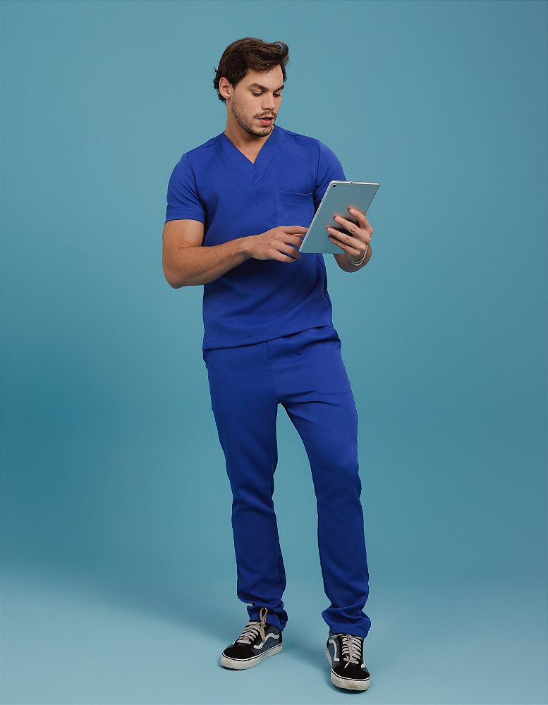 Scrub Masculino Arthur Azul Royal — foto 10