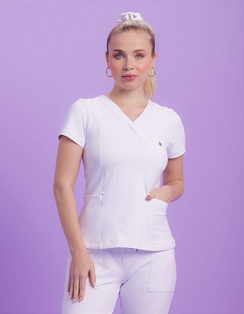 Scrub Feminino Moove Branco — foto 4