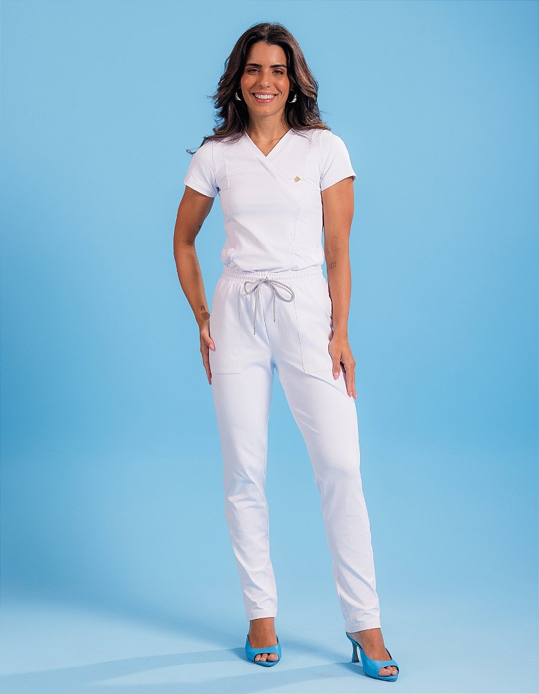 Scrub Feminino Moove Branco — foto 8
