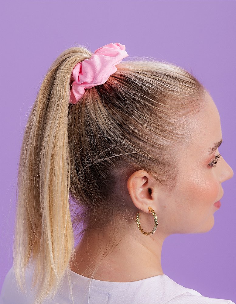 Scrunchie Feminina Rosa Claro — foto 2