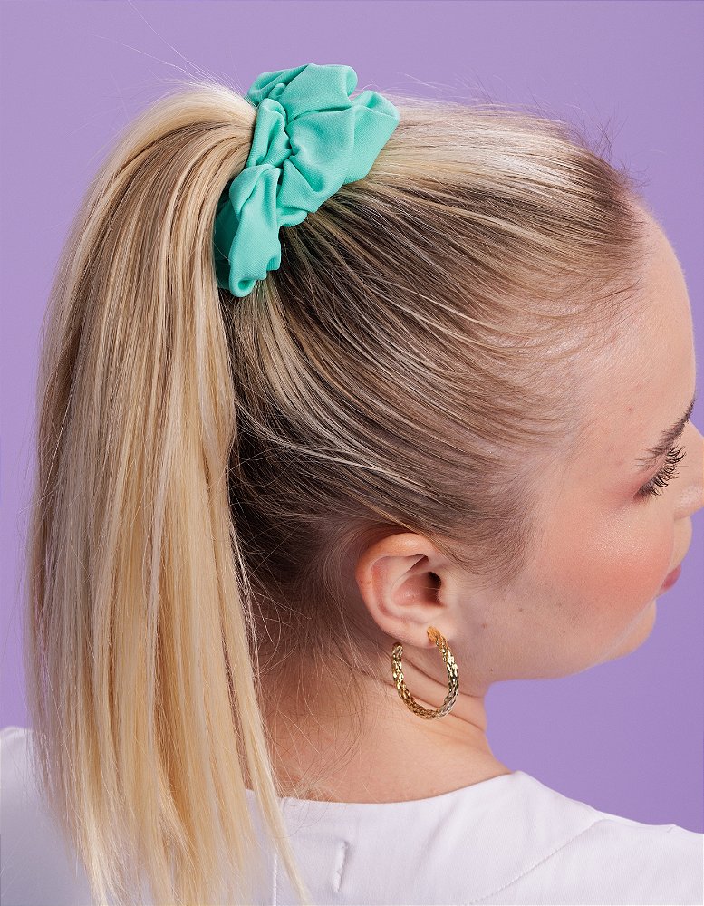 Scrunchie Feminina Verde Claro — foto 4