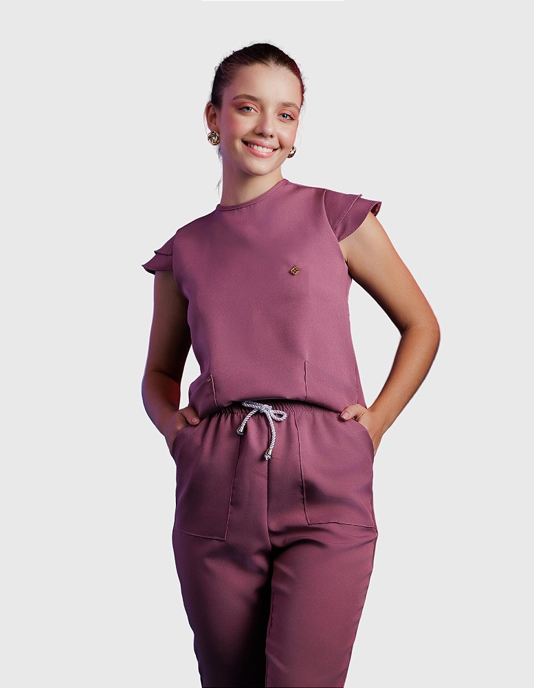 Scrub Feminino Flora Lilás Mulberry — foto 1