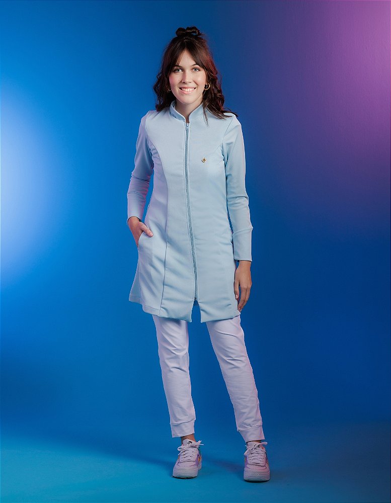Jaleco Feminino Ava Azul Claro — foto 7