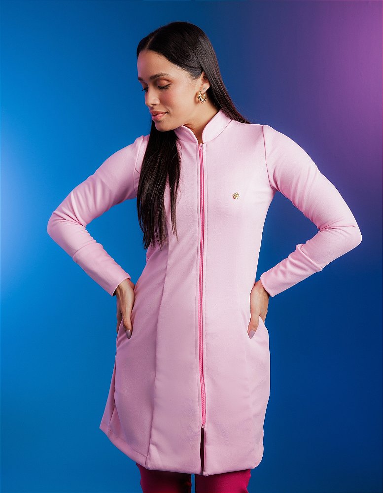Jaleco Feminino Ava Rosa Claro — foto 3