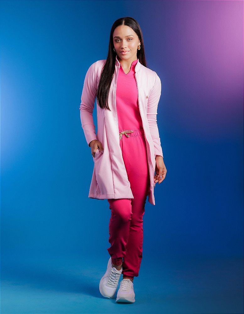 Jaleco Feminino Ava Rosa Claro — foto 5