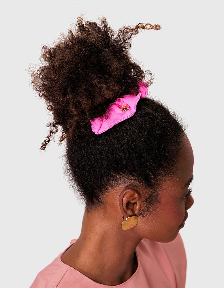 Scrunchie Feminina Pink Chiclete — foto 1