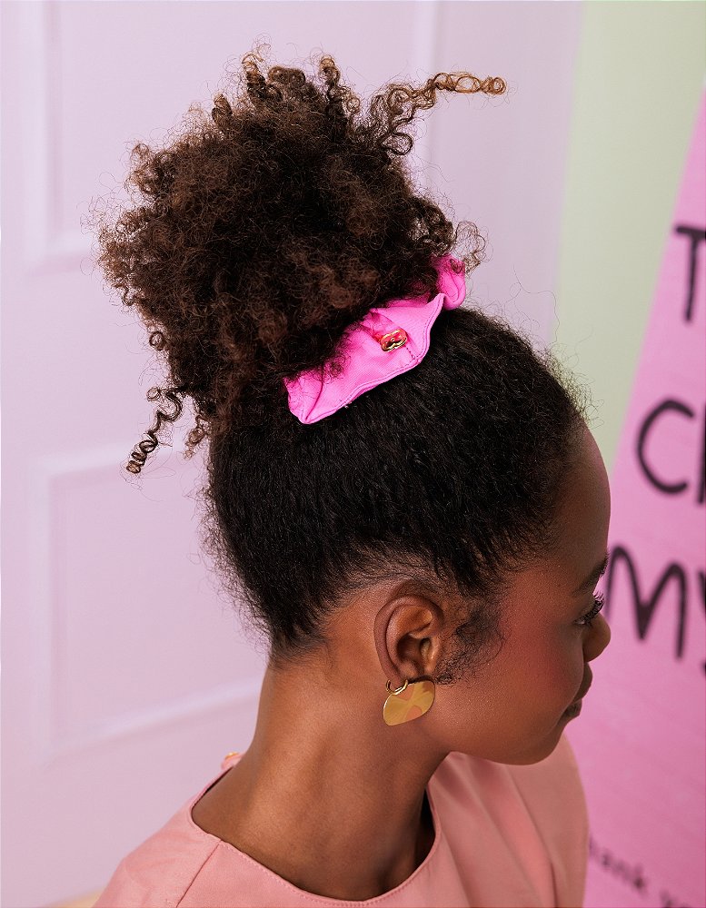 Scrunchie Feminina Pink Chiclete — foto 3