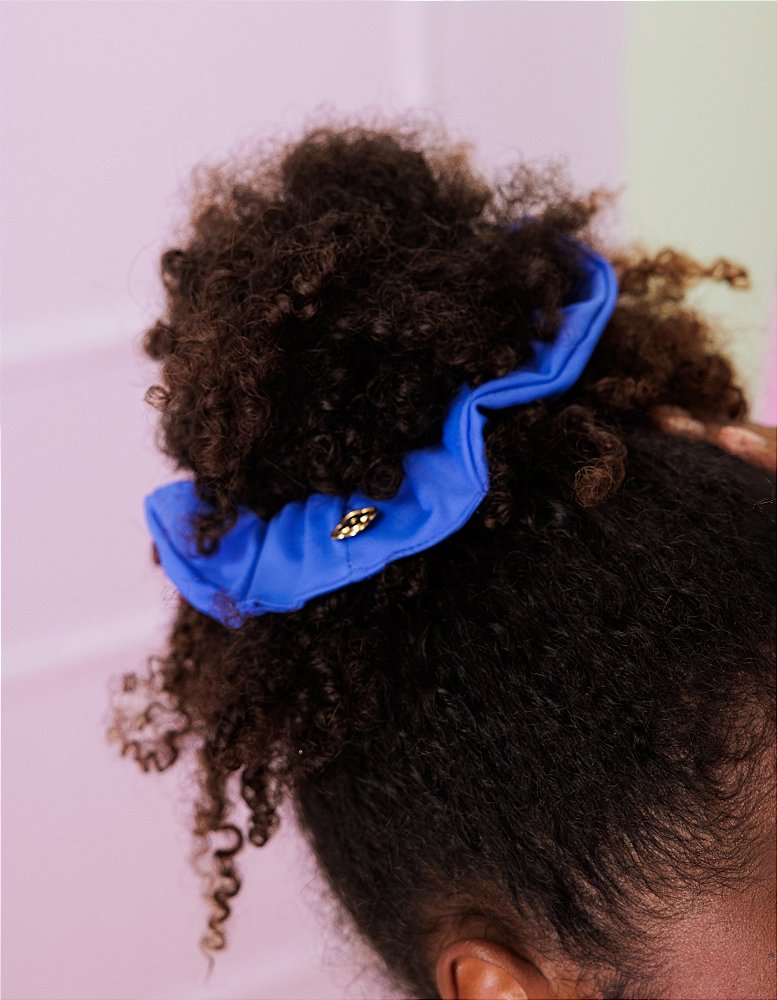 Scrunchie Feminina Azul Royal — foto 2