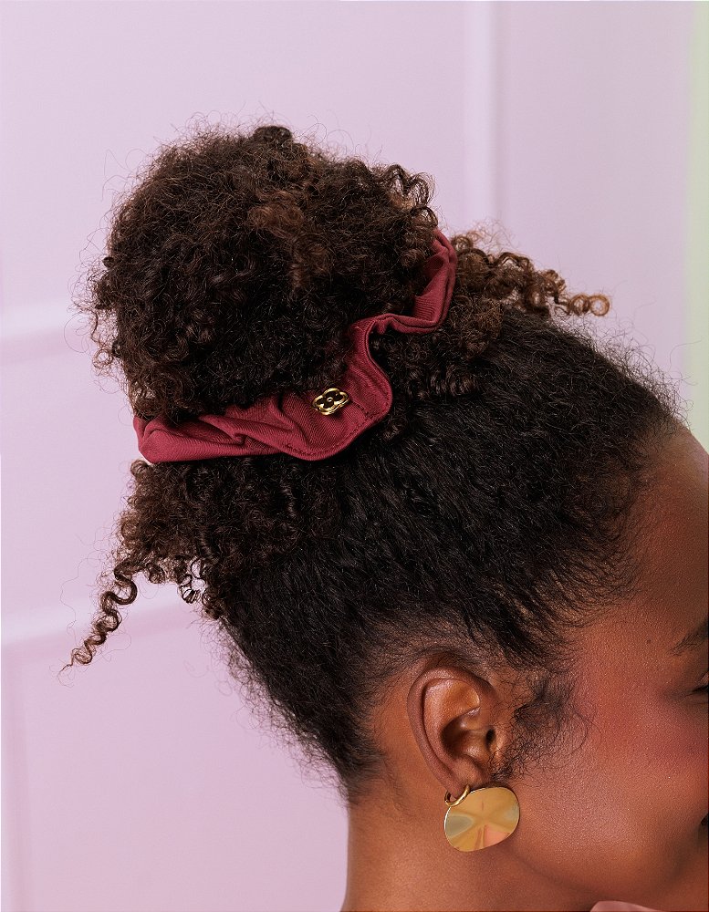 Scrunchie Feminina Marsala — foto 2