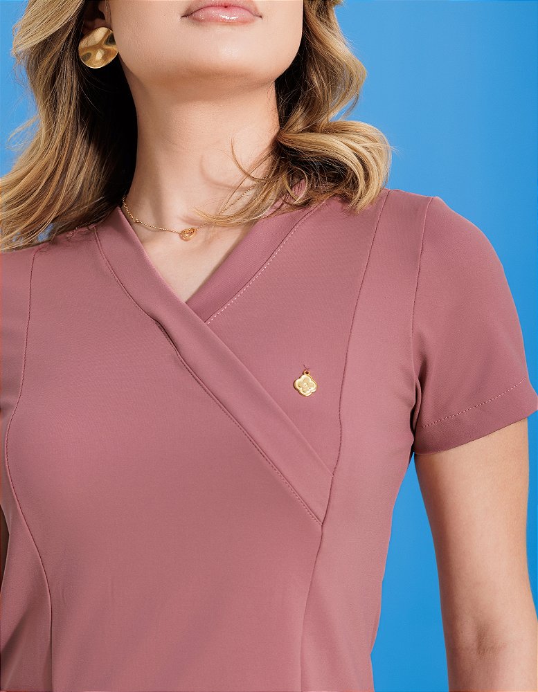 Scrub Feminino Moove Rosa Fumê — foto 2