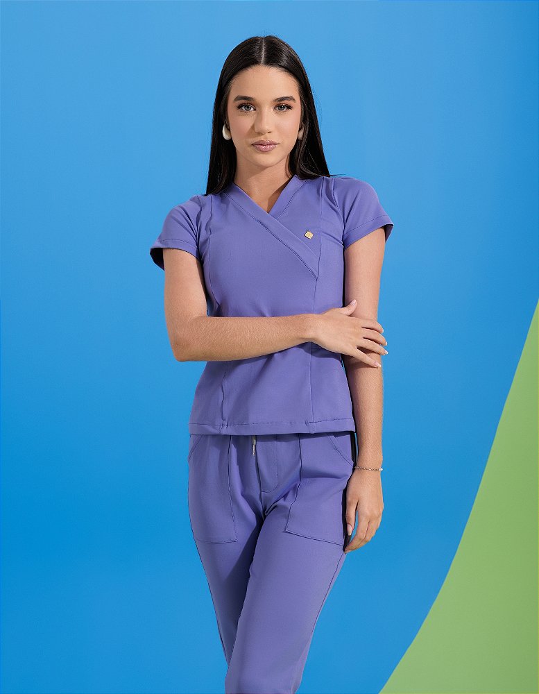 Scrub Feminino Moove Lilas Netuno — foto 4