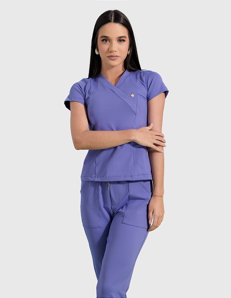Scrub Feminino Moove Lilas Netuno — foto 1