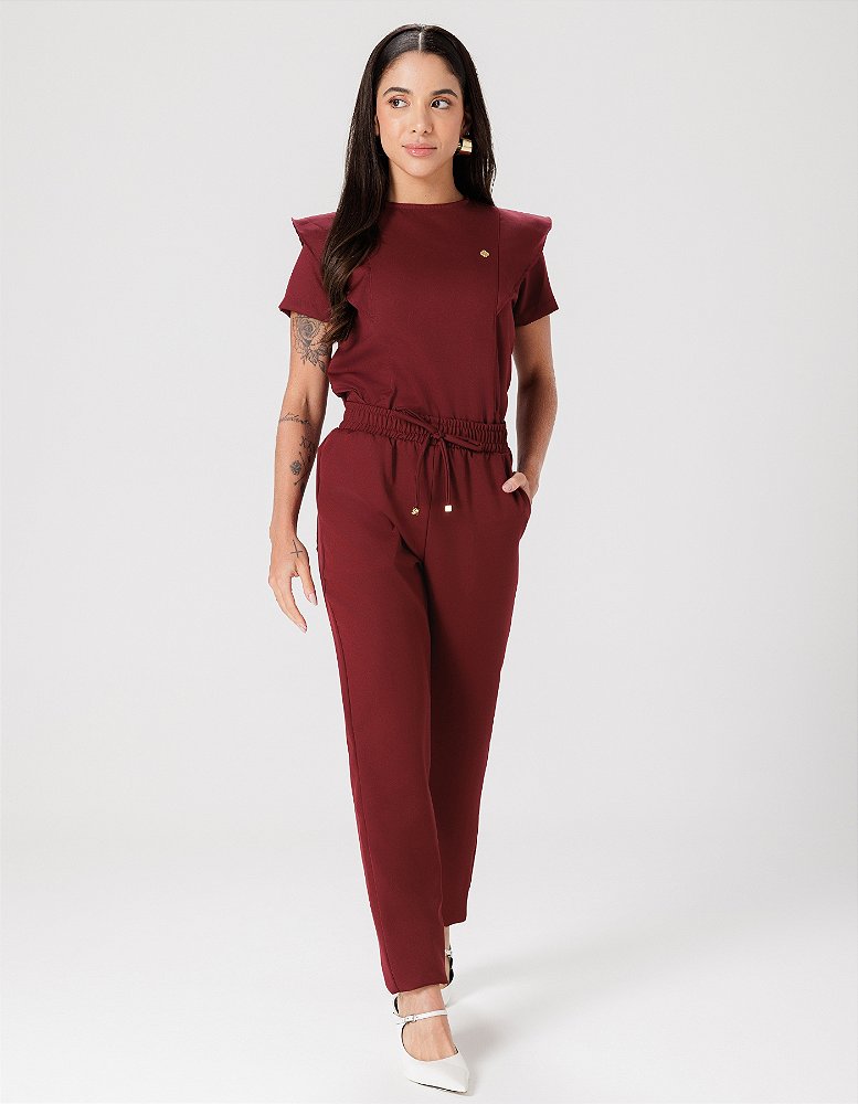 Scrub Feminino Laila Vinho — foto 3