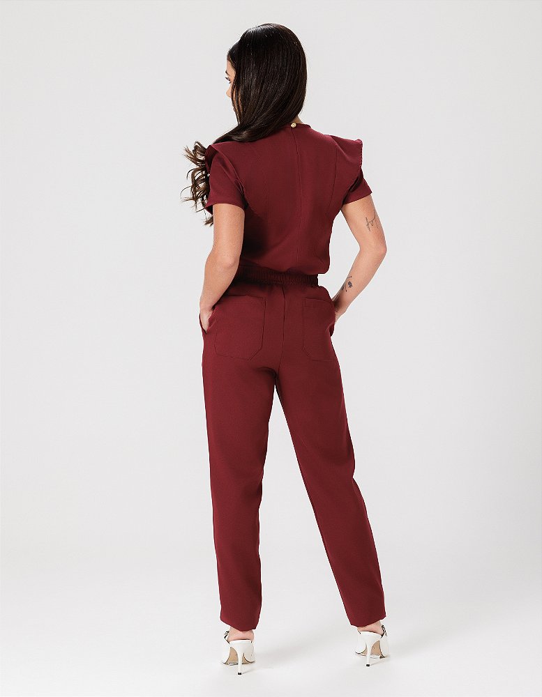 Scrub Feminino Laila Vinho — foto 4