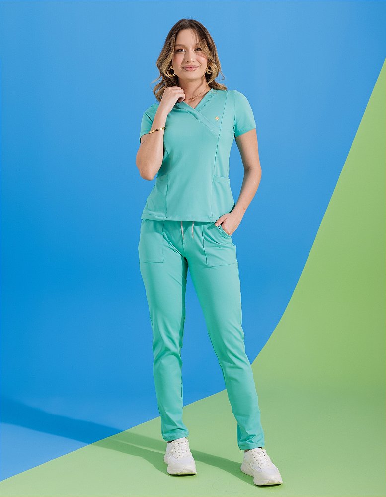 Scrub Feminino Moove Azul Bertie — foto 3