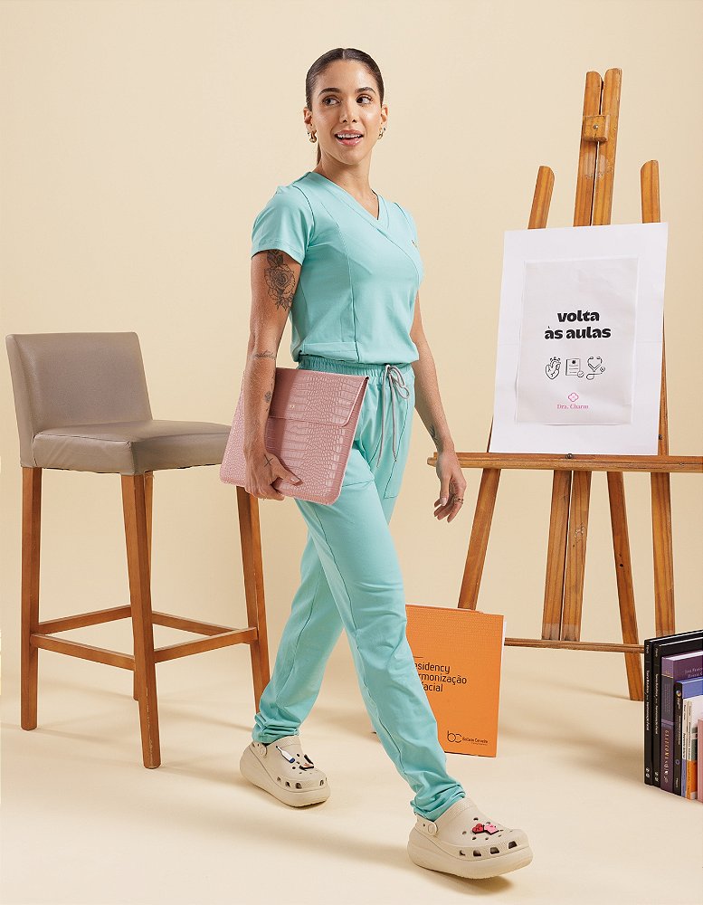 Scrub Feminino Moove Azul Bertie — foto 7