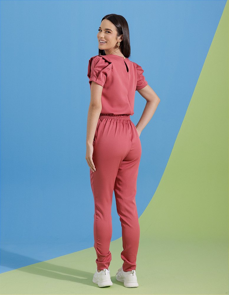 Scrub Feminino Selena Vermelho Cardinal — foto 8