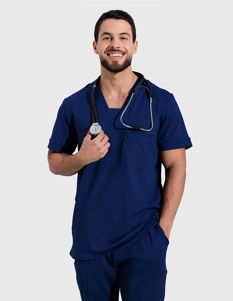 Scrub Masculino Action Marinho — foto 1