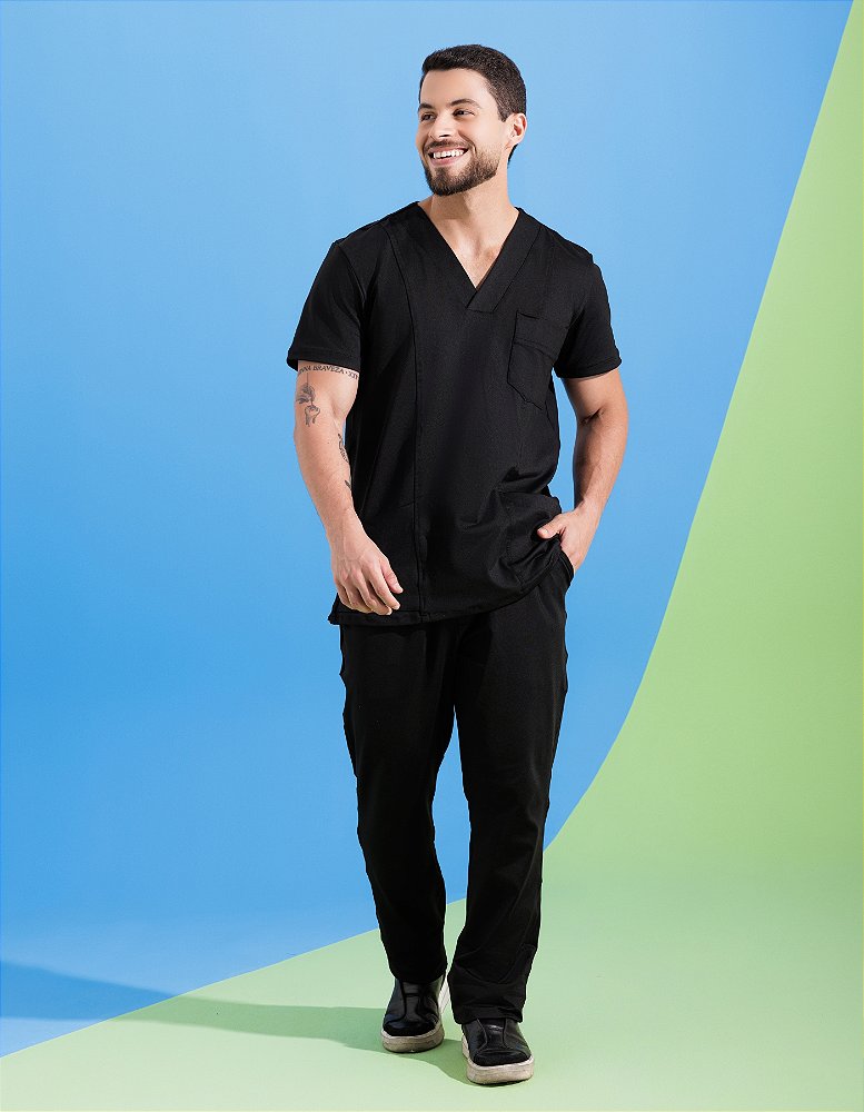 Scrub Masculino David Preto — foto 6