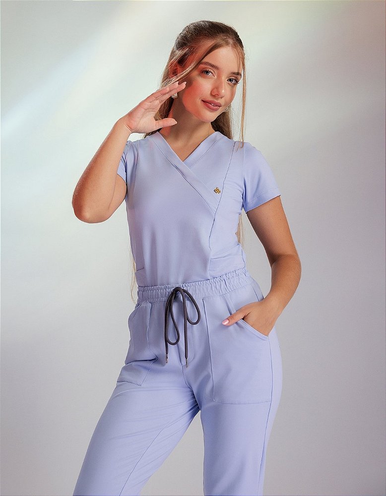 Scrub Feminino Moove Azul Frozen — foto 2