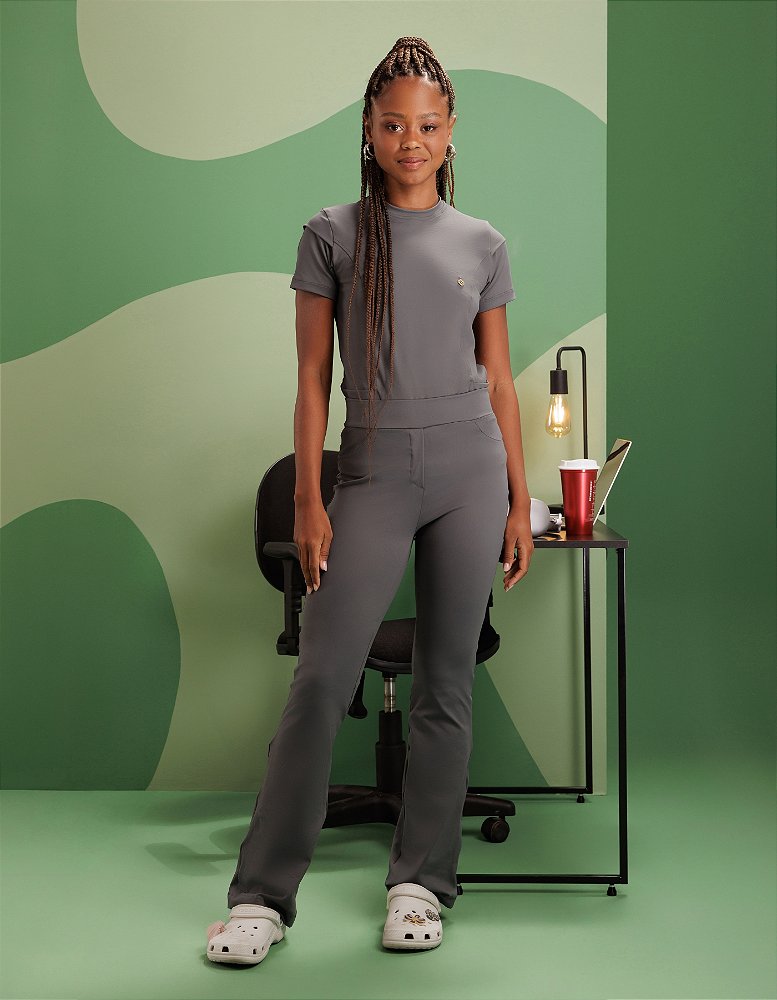 Scrub Feminino Maya Cinza Dark — foto 3