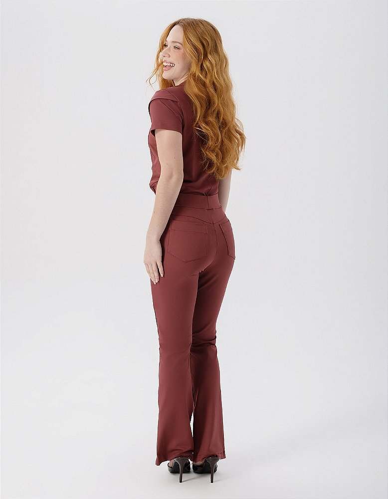 Scrub Feminino Maya Marsala — foto 3