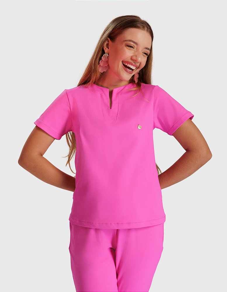 Scrub Feminino Luna Pink Chiclete — foto 1