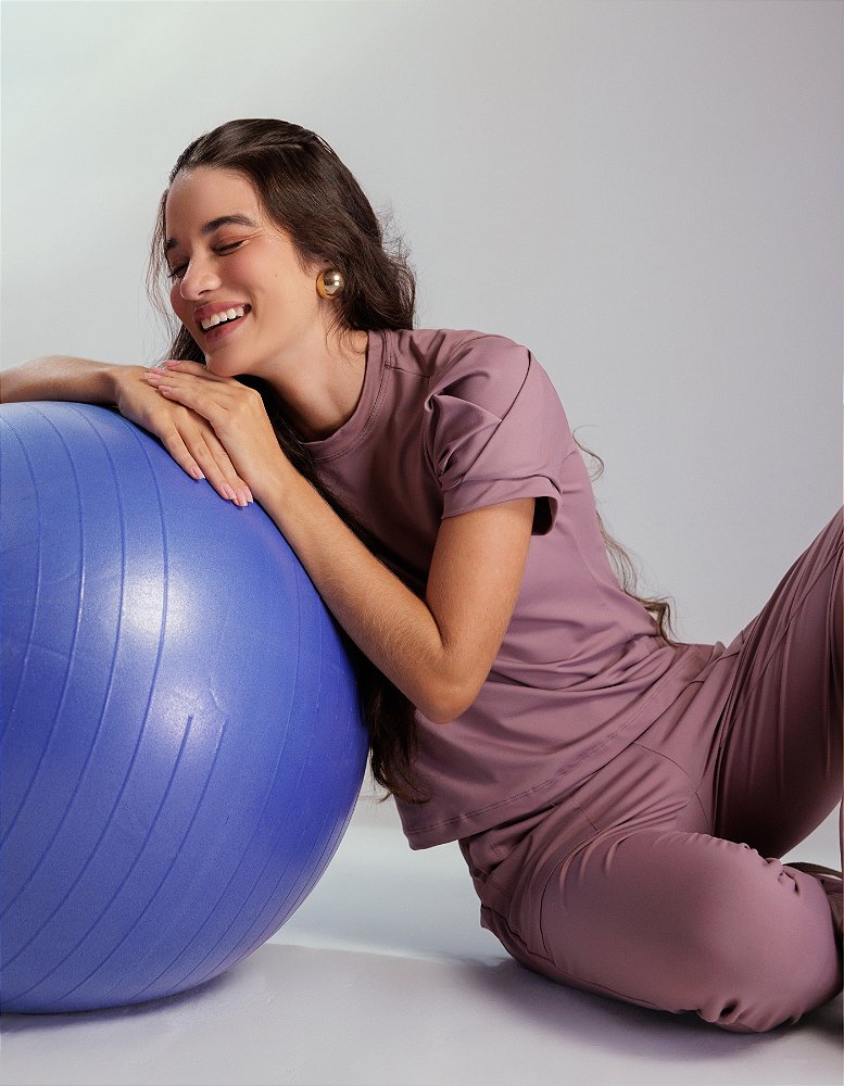 Scrub Feminino Melissa Lilás Satin — foto 4