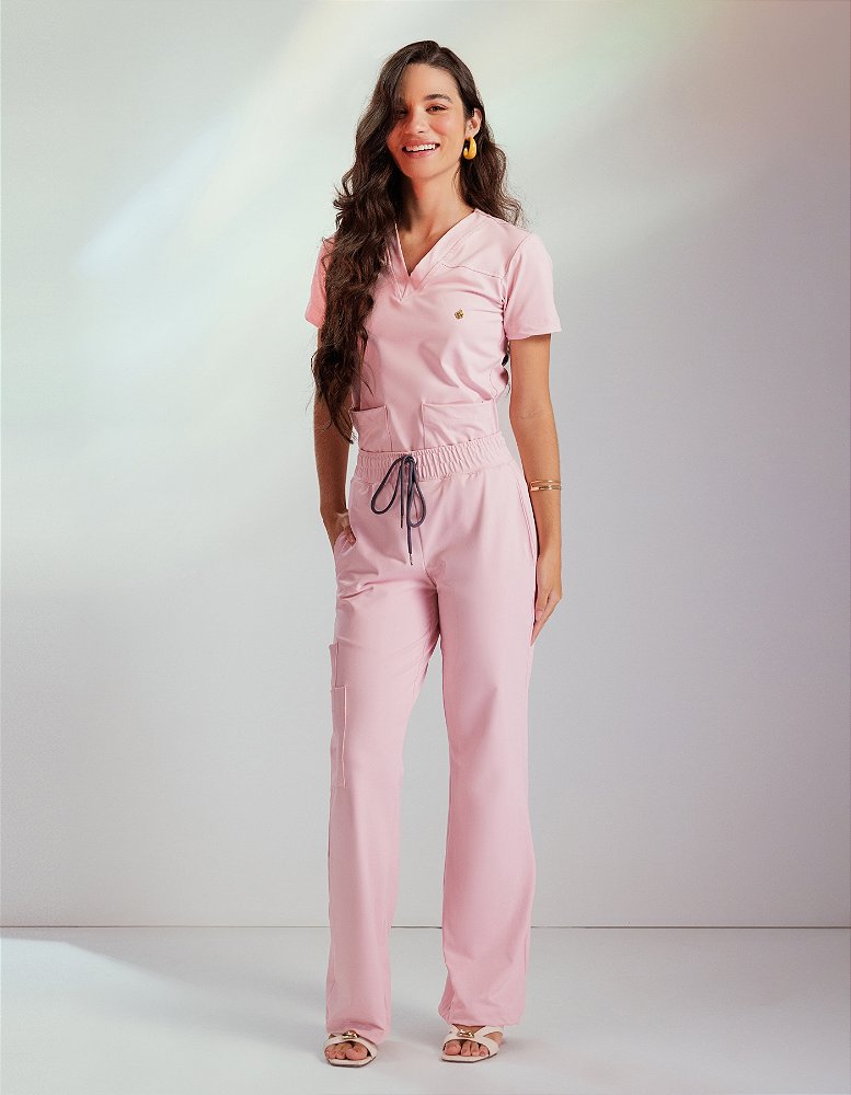 Scrub Feminino Zoe Rosé Sapatilha — foto 3
