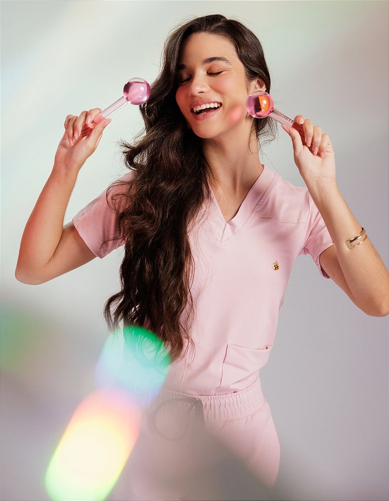 Scrub Feminino Zoe Rosé Sapatilha — foto 4