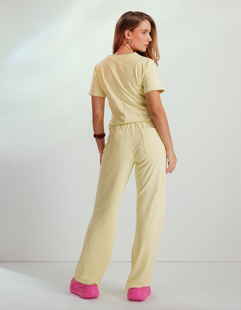 Scrub Feminino Zoe Amarelo Limonada — foto 4