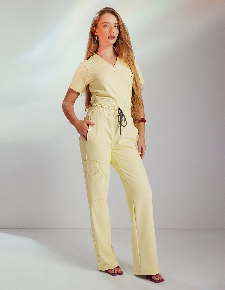 Scrub Feminino Zoe Amarelo Limonada — foto 5