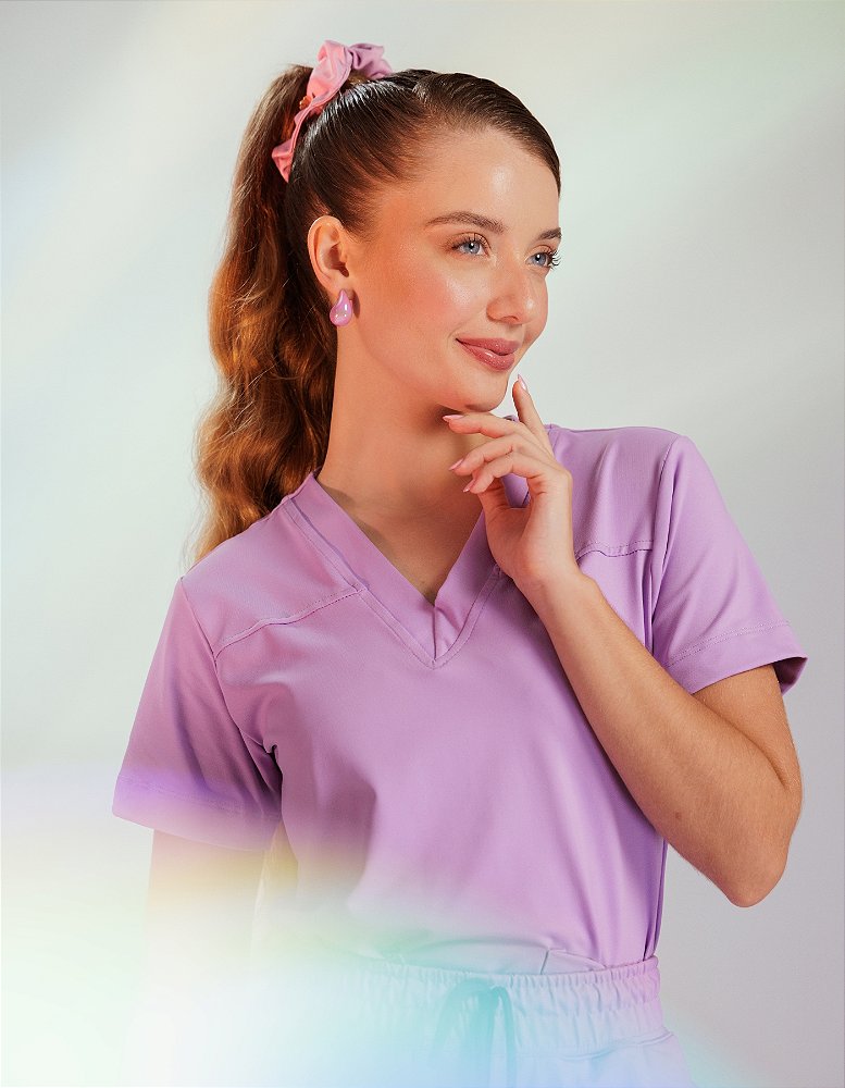 Scrub Feminino Zoe Lilás Harmonia — foto 2