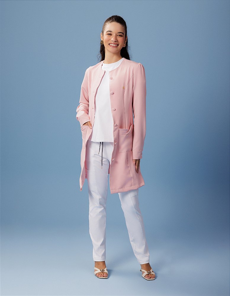 Jaleco Feminino Aurora Rosa Claro — foto 11
