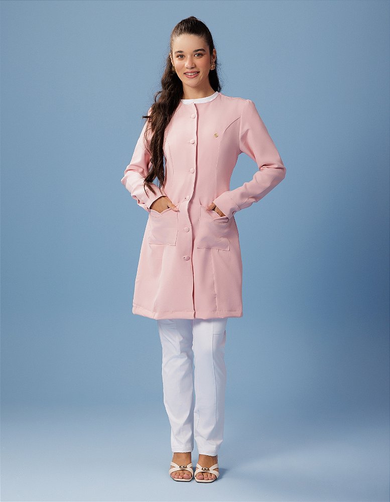Jaleco Feminino Aurora Rosa Claro — foto 9