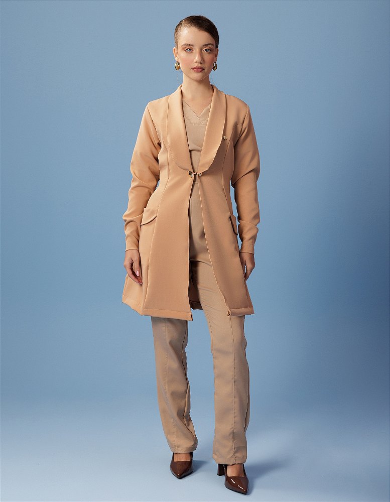 Jaleco Feminino Celine Capuccino — foto 3