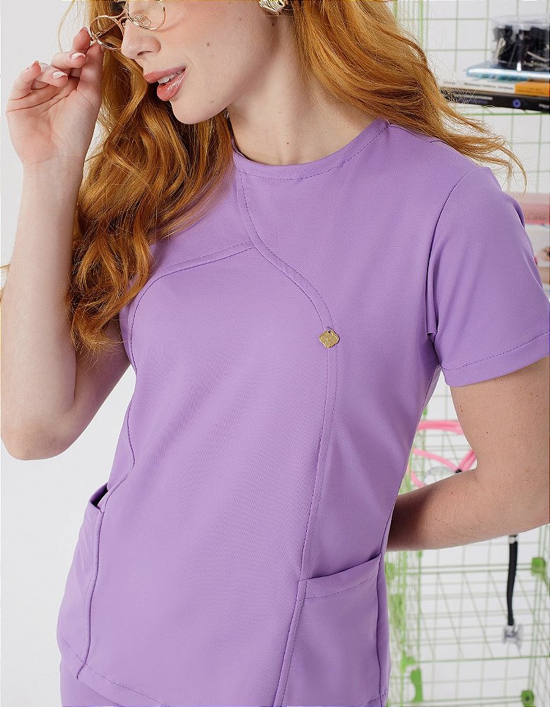 Scrub Feminino Megan Roxo Soft Purple — foto 2