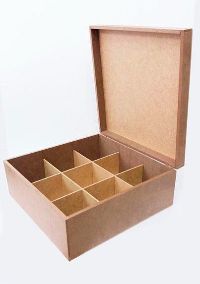 Caixa MDF com divisórias