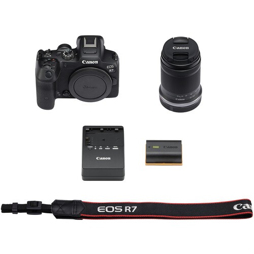 Câmera Canon EOS R7 Mirrorless Kit com Lente Canon RF-S 18-150mm f/3.5-6.3 IS STM