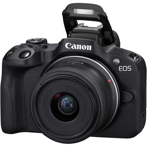 Câmera Canon EOS R50 Mirrorless Preta Kit com Lente Canon RF-S 18-45mm f/4.5-6.3 IS STM