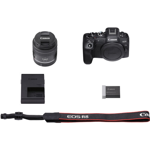 Câmera Canon EOS R8 Mirrorless Kit com Lente Canon RF 24-50mm f/4.5-6.3 IS STM