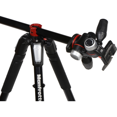 Tripé Manfrotto 055 Aluminum 3-Section Kit with 3-Way Head MK055XPRO3-3W