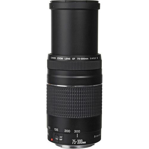 Lente Canon EF 75-300mm f/4-5.6 III. Garantia Canon Brasil