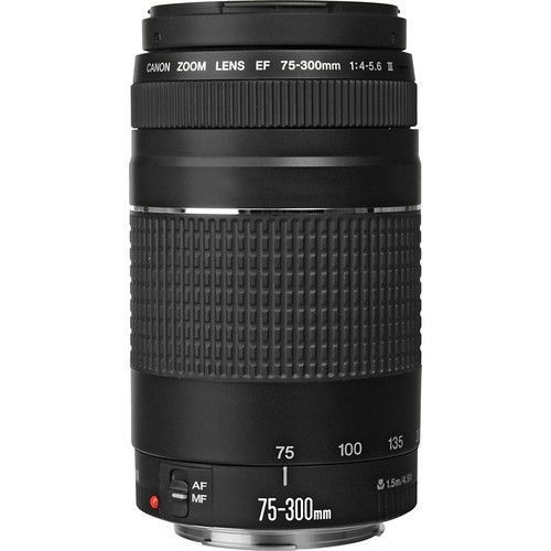 Lente Canon EF 75-300mm f/4-5.6 III. Garantia Canon Brasil